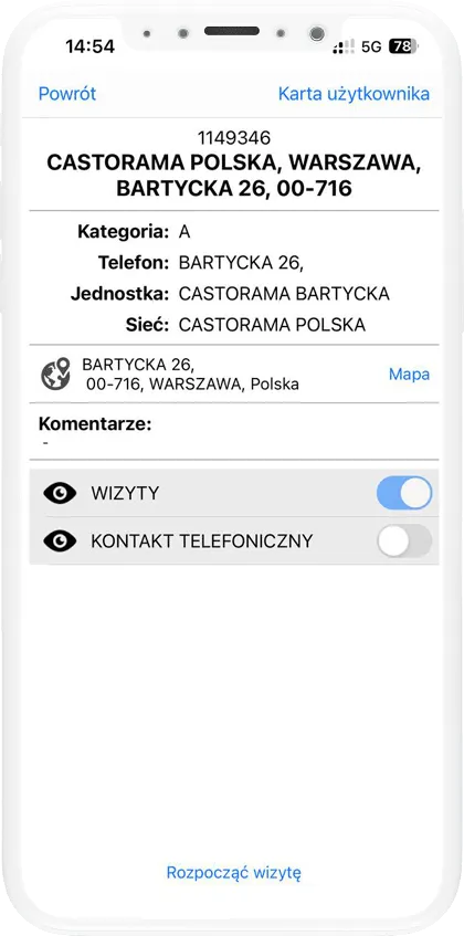 Raport po wizycie i analiza wykonania w systemie Mawenix dla supervisorów