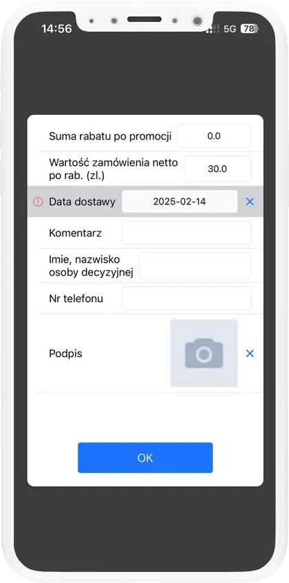 Ekran zadania kampanii i aktywacji marketingowej w systemie Mawenix